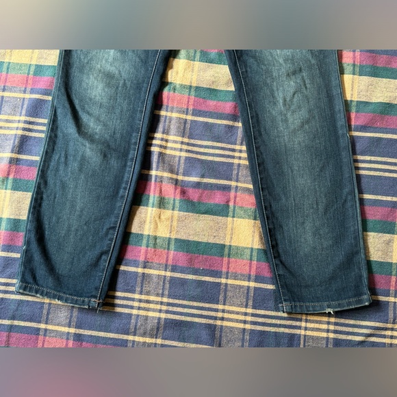 Free Prople Distressed Brady Wash Denim Colour Block Overalls - Picture 15 of 16